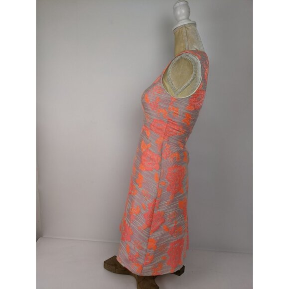 Antonio Melani V Neck Sheath Dress Womens Size 0 Floral Spring Summer - Picture 2 of 12